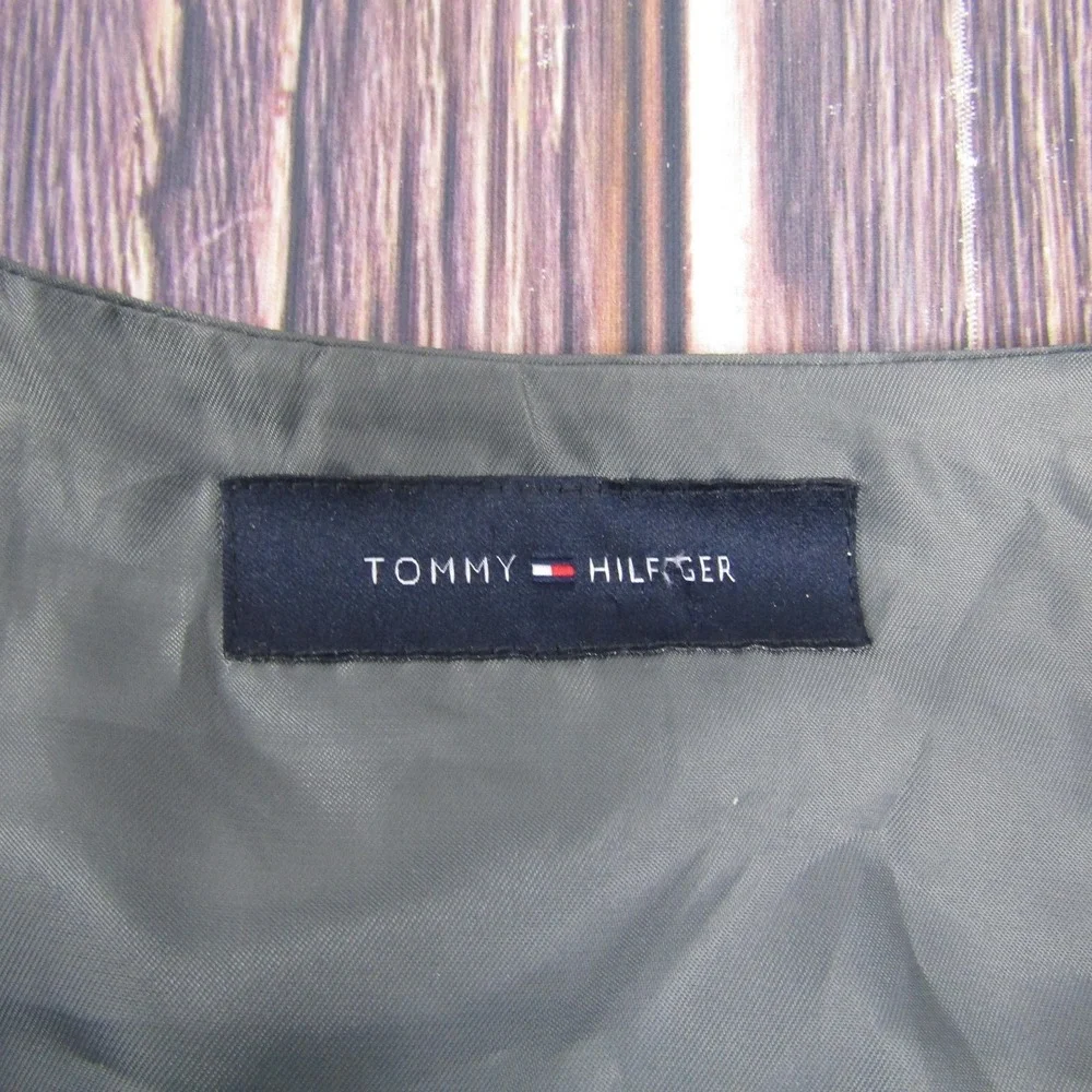 Suit Vest Tommy Hilfiger Mens 46 Gray Polyester 3 Piece Stretch Formal Waistcoat